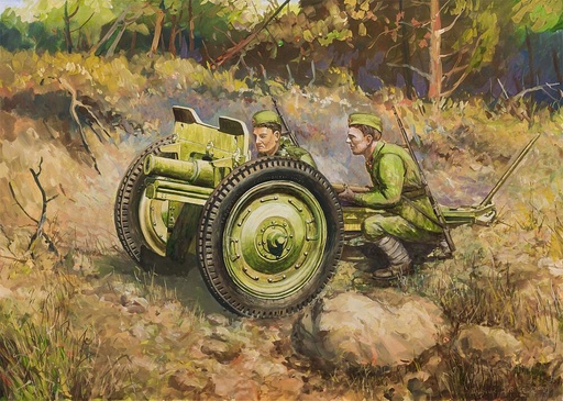 [ZVEZDA 6145  ] ZVEZDA 6145  1/72 canon soviétique de 76 mm 