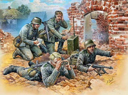 [ZVEZDA 6153  ] ZVEZDA 6153  1/72 WWII Groupe de reconnaissance allemand 