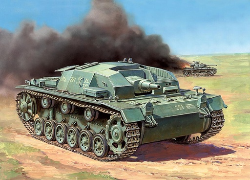 [ZVEZDA 6155  ] ZVEZDA 6155  1/100 Canon d'assaut III Ausf.B 