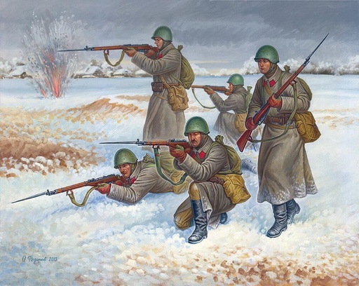 [ZVEZDA 6197  ] ZVEZDA 6197  1/72 WWII Infanterie soviétique (uniforme d'hiver) 