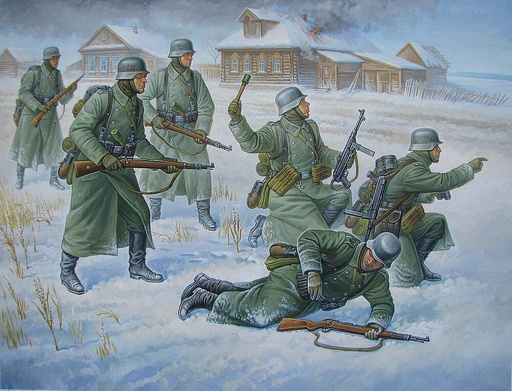 [ZVEZDA 6198  ] ZVEZDA 6198  1/72 WWII Infanterie allemande (uniforme d'hiver) 