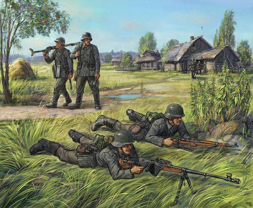 [ZVEZDA 6216  ] ZVEZDA 6216  1/72 équipe allemande de fusiliers antichars 