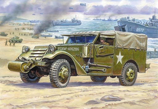 [ZVEZDA 6245  ] ZVEZDA 6245  1/100 M-3 Voiture de reconnaissance 