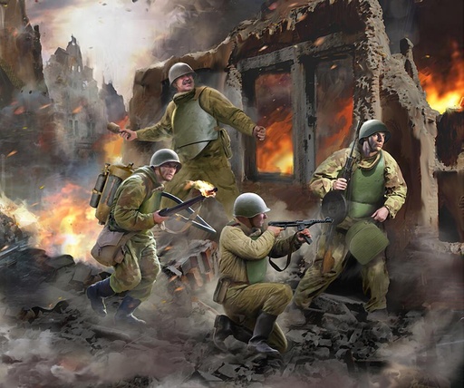 [ZVEZDA 6271  ] ZVEZDA 6271  1/72 WWII Groupe d'attaque soviétique 