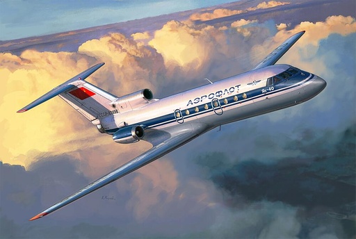 [ZVEZDA 7030  ] ZVEZDA 7030  1/144 Yak-40 Regional Jet 