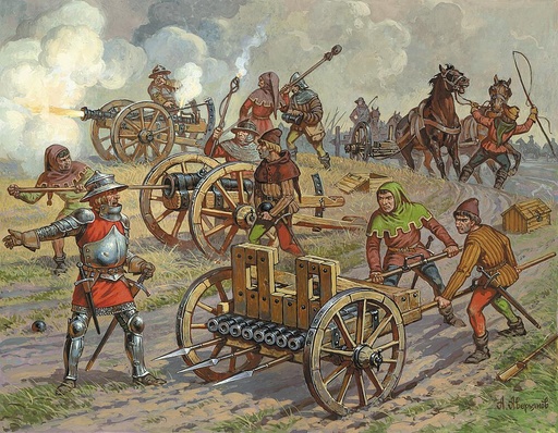 [ZVEZDA 8027  ] ZVEZDA 8027  1/72 Artillerie médiévale de campagne à poudre 