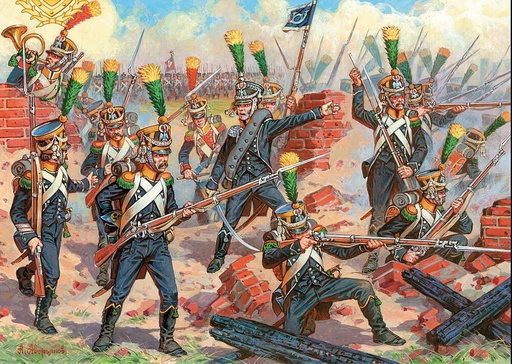 [ZVEZDA 8042  ] ZVEZDA 8042  1/72 Voltigeurs français d'élite de l'infanterie 