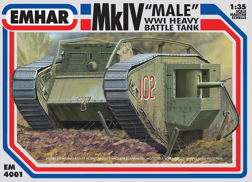 [EMHAR PKEM4001  ] EMHAR PKEM4001  1/35 WWI Mk.IV Male 