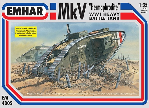 [EMHAR PKEM4005  ] EMHAR PKEM4005  1/35 Réservoir WWI Mk.V  