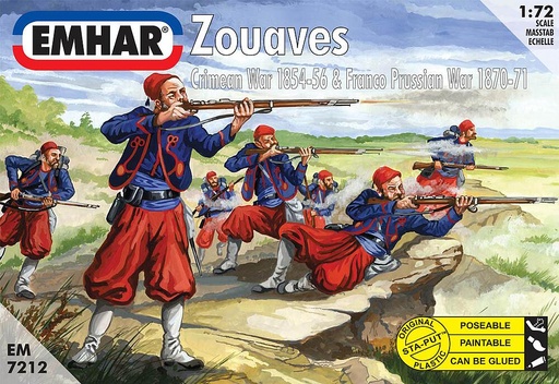 [EMHAR PKEM7212  ] EMHAR PKEM7212  1/72 Guerre de Crimée : soldats français de Zuaven 