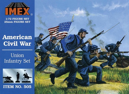 [IMEX PKIM505  ] IMEX PKIM505  1/72 Guerre de Sécession : l'infanterie de l'Union 