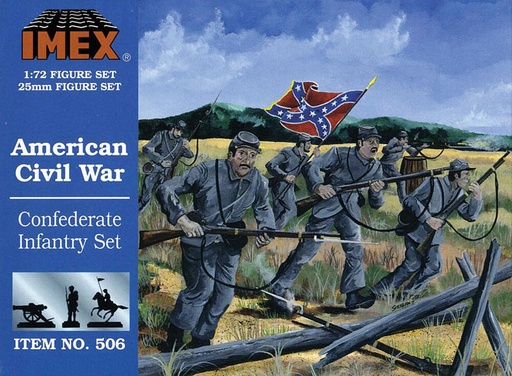 [IMEX PKIM506  ] IMEX PKIM506  1/72 Guerre de Sécession : l'infanterie confédérée 