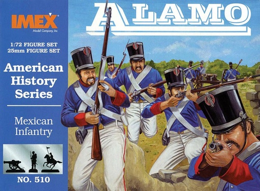 [IMEX PKIM510  ] IMEX PKIM510  1/72 Histoire américaine:Infanterie mexicaine Alamo 