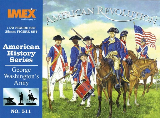 [IMEX PKIM511  ] IMEX PKIM511  1/72 Histoire américaine : l'armée de Georg eWashington 