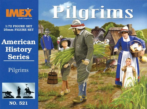 [IMEX PKIM521  ] IMEX PKIM521  1/72 Histoire américaine:Famille de pèlerins 