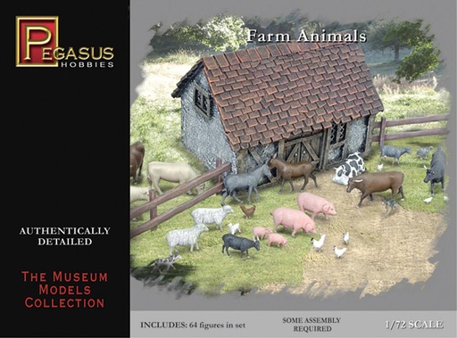 [PEGASUS PKPG7052  ] PEGASUS PKPG7052  1/72 Histoire américaine : animaux de ferme 