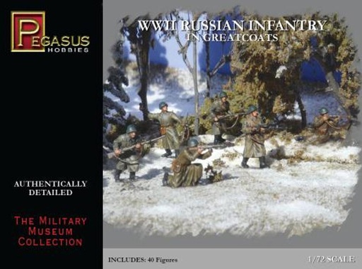 [PEGASUS PKPG7271  ] PEGASUS PKPG7271  1/72 WW II : Infanterie russe en manteaux verts 
