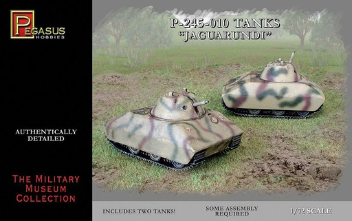 [PEGASUS PKPG7606  ] PEGASUS PKPG7606  1/72 Deutscher Panzer E Porsche, 2 kits de construction 