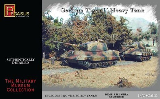 [PEGASUS PKPG7627  ] PEGASUS PKPG7627  1/72 Tiger II, 2 pièces 