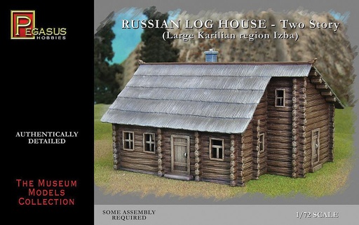 [PEGASUS PKPG7704  ] PEGASUS PKPG7704  1/72 Maison russe à 2 étages (cabane Izba) 