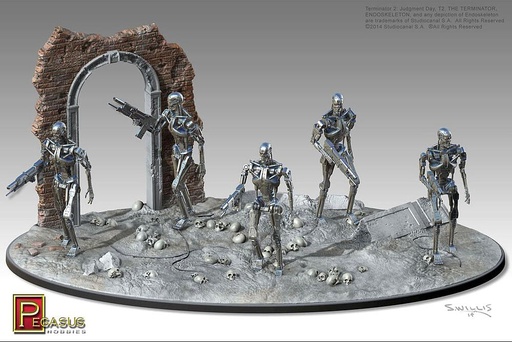 [PEGASUS PKPG9017  ] PEGASUS PKPG9017  1/32 Terminator 2 - T2 T800 Endosquelettes 