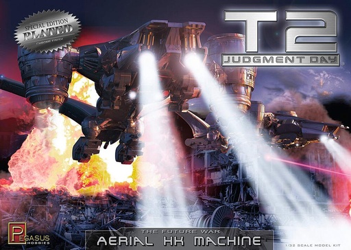 [PEGASUS PKPG9216  ] PEGASUS PKPG9216  1/32 Terminator 2 - T2 Aerial Hunter Killer, chromé 