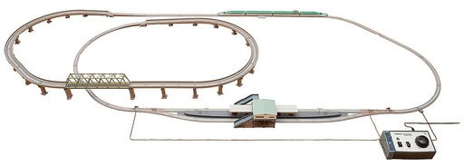 [TOMYTEC 910275  ] TOMYTEC 910275  N  Kit de démarrage pour voie ferrée, ovale, avec pont 