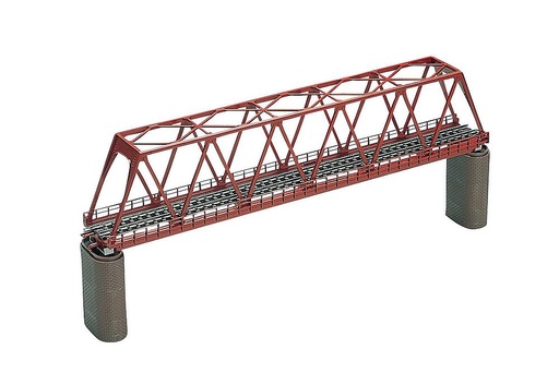[TOMYTEC 30317  ] TOMYTEC 30317  1/150 N  Pont en fer à treillis, voie unique, rouge 