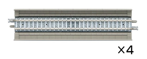 [TOMYTEC 18216  ] TOMYTEC 18216  N  Basic-Tracks, 4 rails droits, par 140 mm 
