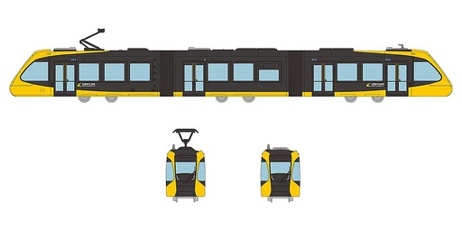 [TOMYTEC 322269  ] TOMYTEC 322269  1:150 N  Système de tramway, Utsunomiya light Rail, Type HU300/301 