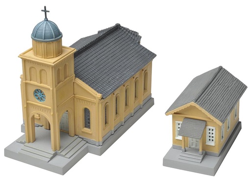 [TOMYTEC 234838  ] TOMYTEC 234838  N  Église avec bâtiment annexe 