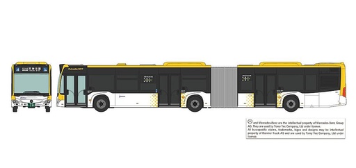 [TOMYTEC 317289  ] TOMYTEC 317289  1:150 N  Mercedes-Benz Gelenk-Bus Nishinippon Railway Fukuoka BRT 