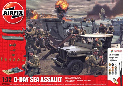 [AIRFIX A50156A  ] AIRFIX A50156A  1/76 75 Jahre D-Day, Geschenk-Set, Seeangriff 