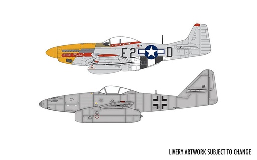 [AIRFIX A50183  ] AIRFIX A50183  1/72 Messerschmitt Me262 & P-51D Mustang Dogfight Double 