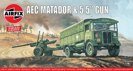 [AIRFIX A01314V  ] AIRFIX A01314V  1/76 AEC Matador & 5.5 inch Gun 