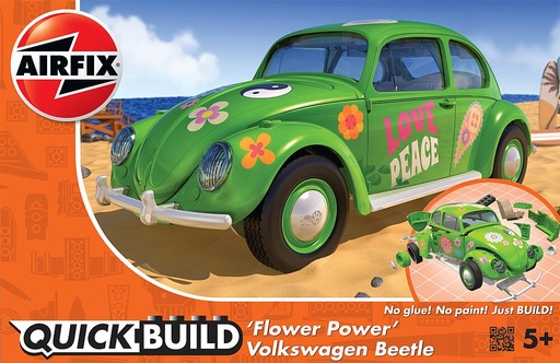 [AIRFIX J6031  ] AIRFIX J6031  1/24   QUICKBUILD VW Käfer Flower-Power 