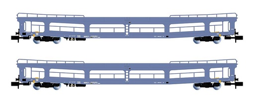 [ARNOLD HN4409  ] ARNOLD HN4409  1/160   DR, Coffret de 2 voitures, wagon pour le transport de voitures DDm, bleu 