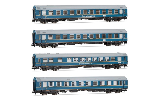 [ARNOLD HN4420  ] ARNOLD HN4420   N  DR, Coffret de 4 voitures OSShD type B pour trains touristiques-express 