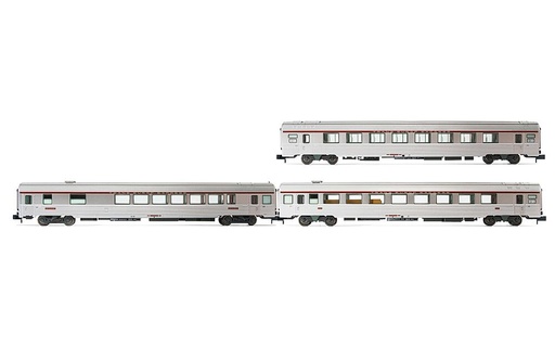 [ARNOLD HN4440  ] ARNOLD HN4440   N  SNCF, Coffret de 3 voitures voyageurs TEE Cisalpin, Milan - Paris 