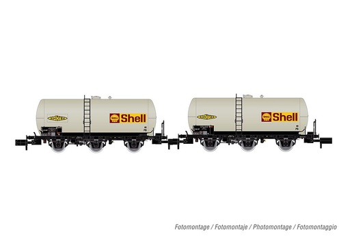 [ARNOLD HN6609  ] ARNOLD HN6609   N  SNCF, Coffret de 2 wagons à 3 essieux. Wagon-citerne Uh 