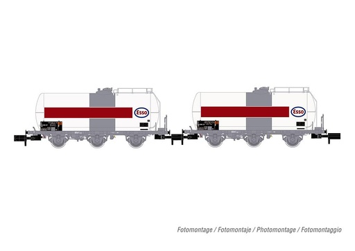 [ARNOLD HN6610  ] ARNOLD HN6610   N  SNCF, Coffret de 2 wagons à 3 essieux. Wagon-citerne Uh 