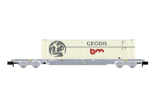 [ARNOLD HN6649  ] ARNOLD HN6649   N  F-NOVA, wagon à 4 essieux. Wagon porte-conteneurs Sgss 