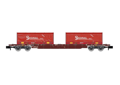 [ARNOLD HN6654  ] ARNOLD HN6654   N  FS, wagon à 4 essieux. Wagon porte-conteneurs Sgnss 