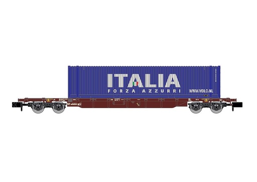 [ARNOLD HN6656  ] ARNOLD HN6656   N  FS, wagon à 4 essieux. Wagon porte-conteneurs Sgnss 