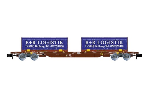 [ARNOLD HN6658  ] ARNOLD HN6658   N  wagon à 4 essieux. Wagon porte-conteneurs 