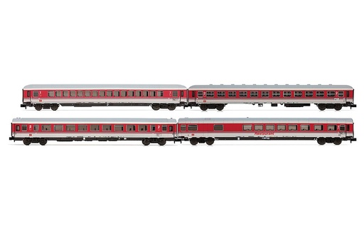 [ARNOLD HN4360  ] ARNOLD HN4360  1/160   DB AG, Coffret de 4 voitures voyageurs, InterCity, rouge/blanc 