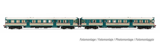 [ARNOLD HN2551S  ] ARNOLD HN2551S  1/160   FS, Automotrice diesel à 2 éléments ALn 668 série 1900, bleu clair/beige, fenêtre frontale bombée 