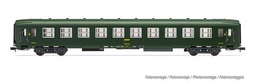 [ARNOLD HN4386  ] ARNOLD HN4386  1/160   SNCF, voiture-couchettes DEV AO B10c10, vert, avec logo encadr 