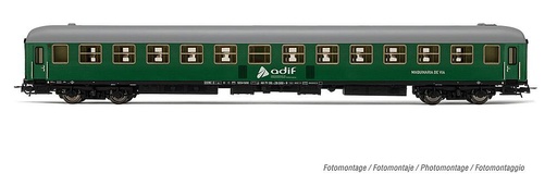 [ELECTROTREN HE4018  ] ELECTROTREN HE4018  1/87   ADIF, chariot SSV-500 Maquinaria de väa, Vert 