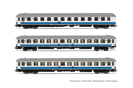 [ELECTROTREN HE4019] ELECTROTREN HE4019   H0  RENFE, coffret de 3 voitures voyageurs Estrella Picasso 